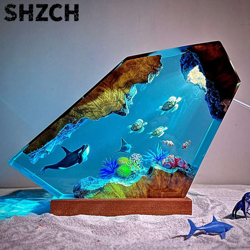Lighting World Decor - Seabed World Diving Resin Statue Lamp