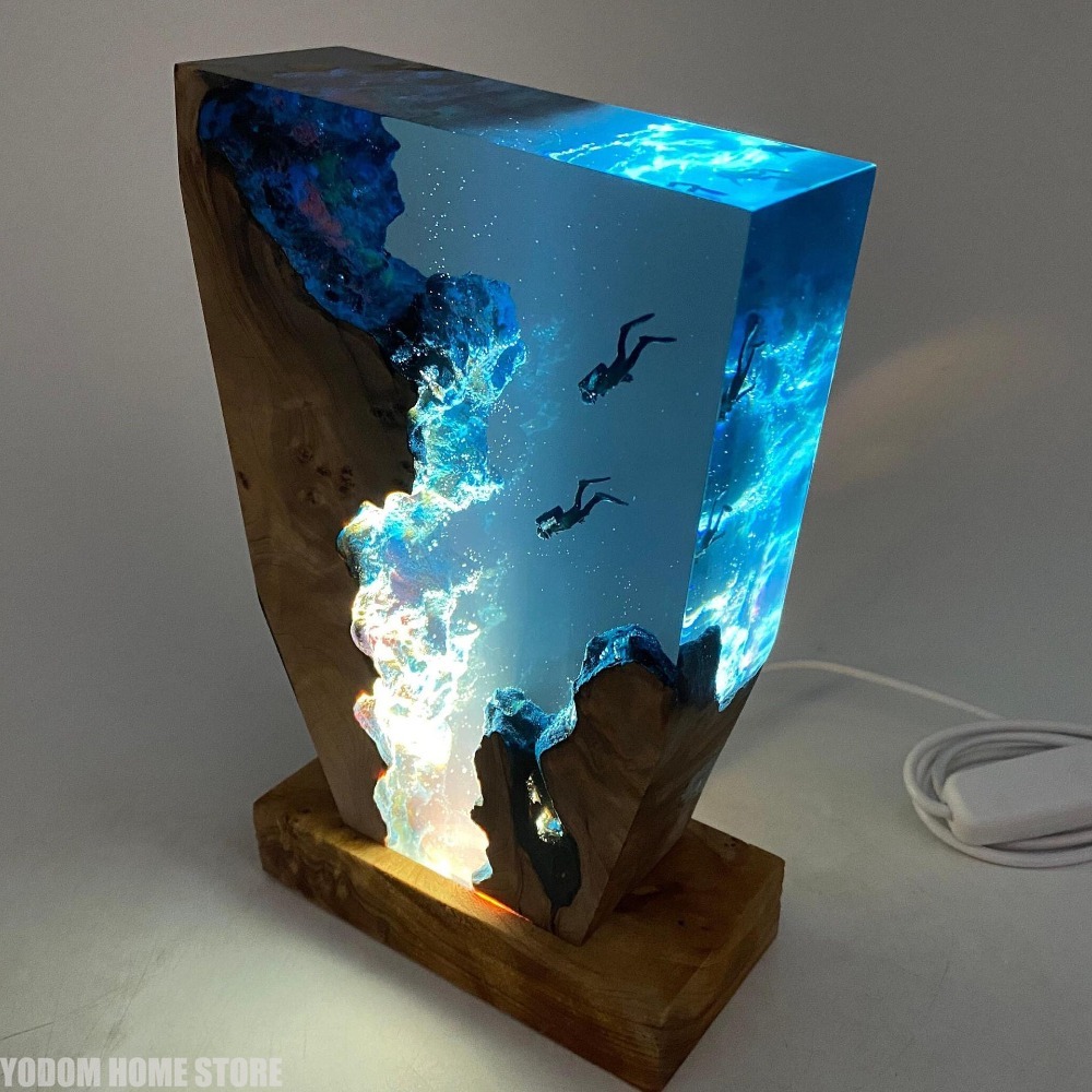 Lighting World Decor - New Seabed World Organism Resin Table