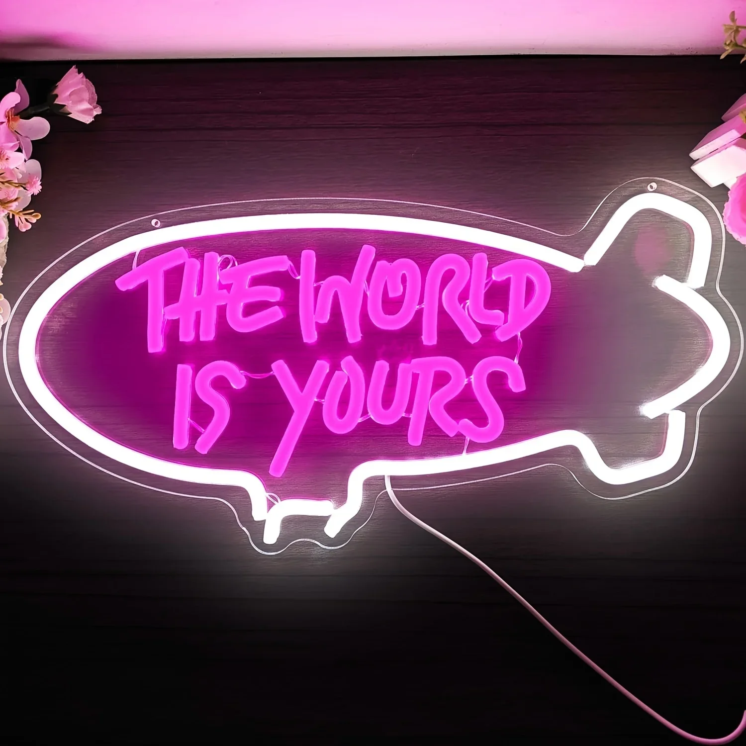 Lighting World Decor - The World Is Yours Blimp Neon