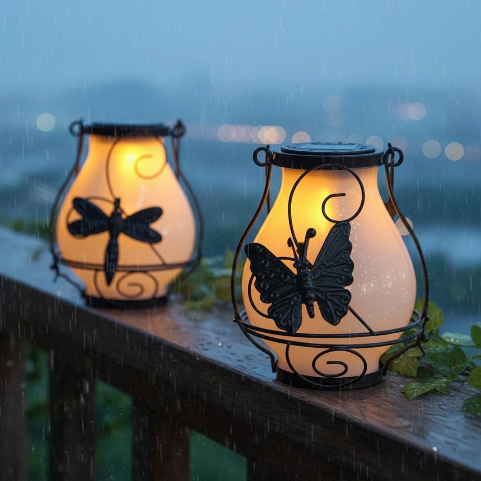 Garden Lighting Decor - Solar Butterfly Lantern Waterproof Butterfly Solar