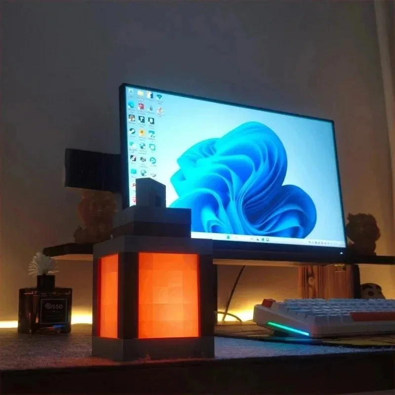 Pendant Lamp Pixel Style Wall  - Lighting World Decor 评论和价格