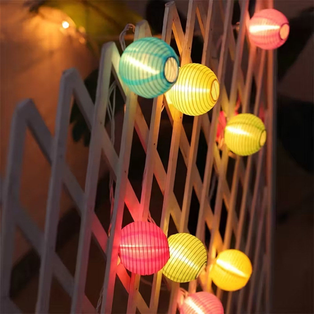 10LED/20LED Paper Lantern Stri - Lantern Paper Solar 评论和价格