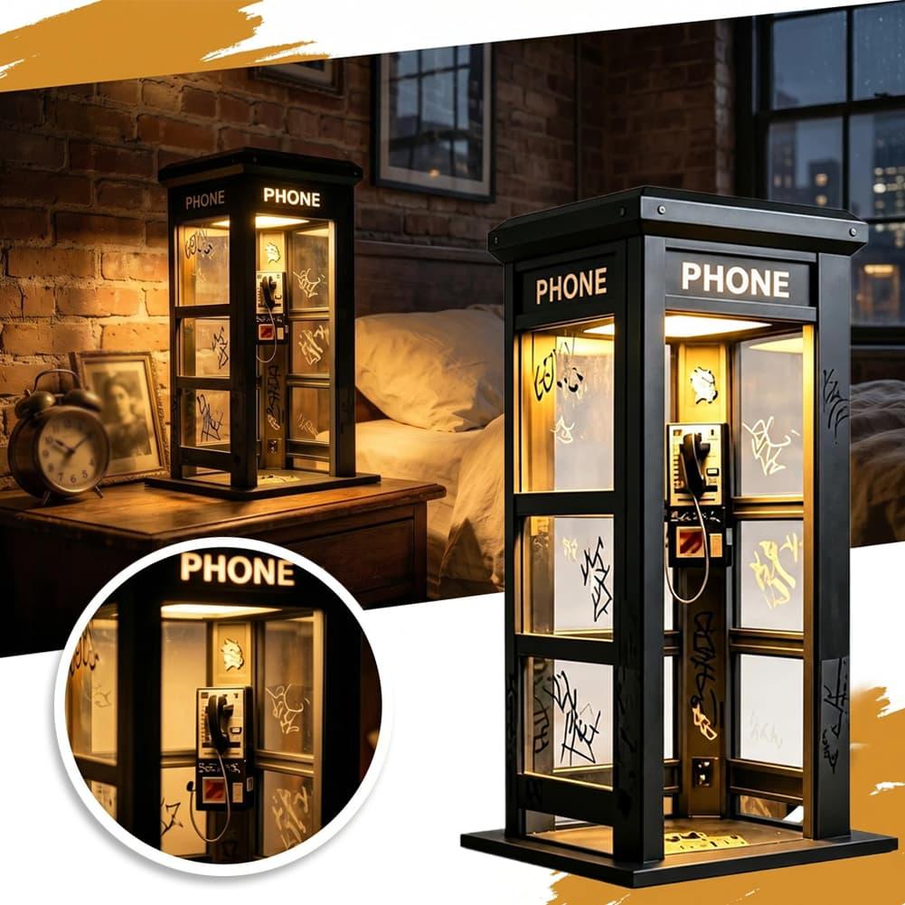 Retro Graffiti Phone Booth Tab - Lighting Decoration In Bedroom 评论和价格