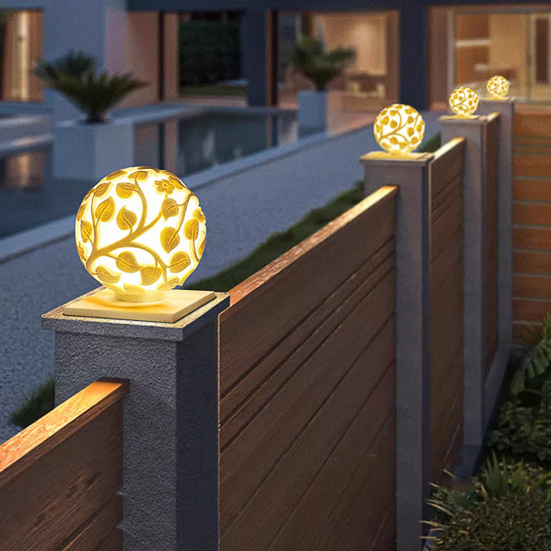 Outdoor column lights solar LE - Garden Lighting Decor 评论和价格