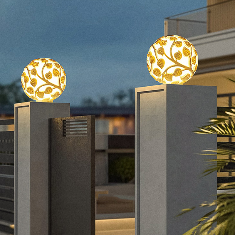 Outdoor column lights solar LE - Garden Lighting Decor 评论和价格
