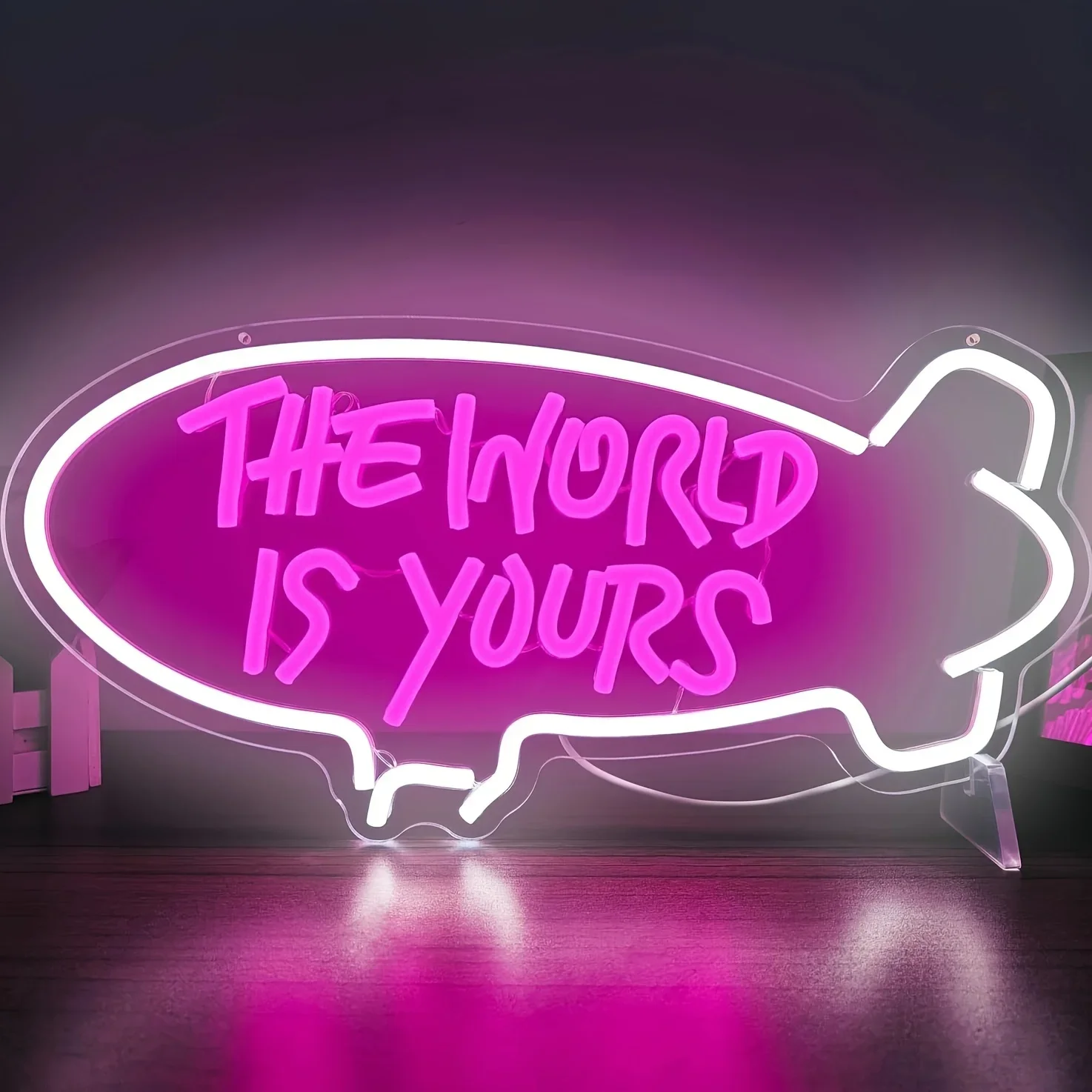 The World Is Yours Blimp Neon  - Lighting World Decor 评论和价格