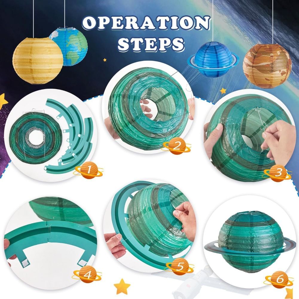 Foldable Hanging Planet Paper  - Lantern Paper Solar 评论和价格