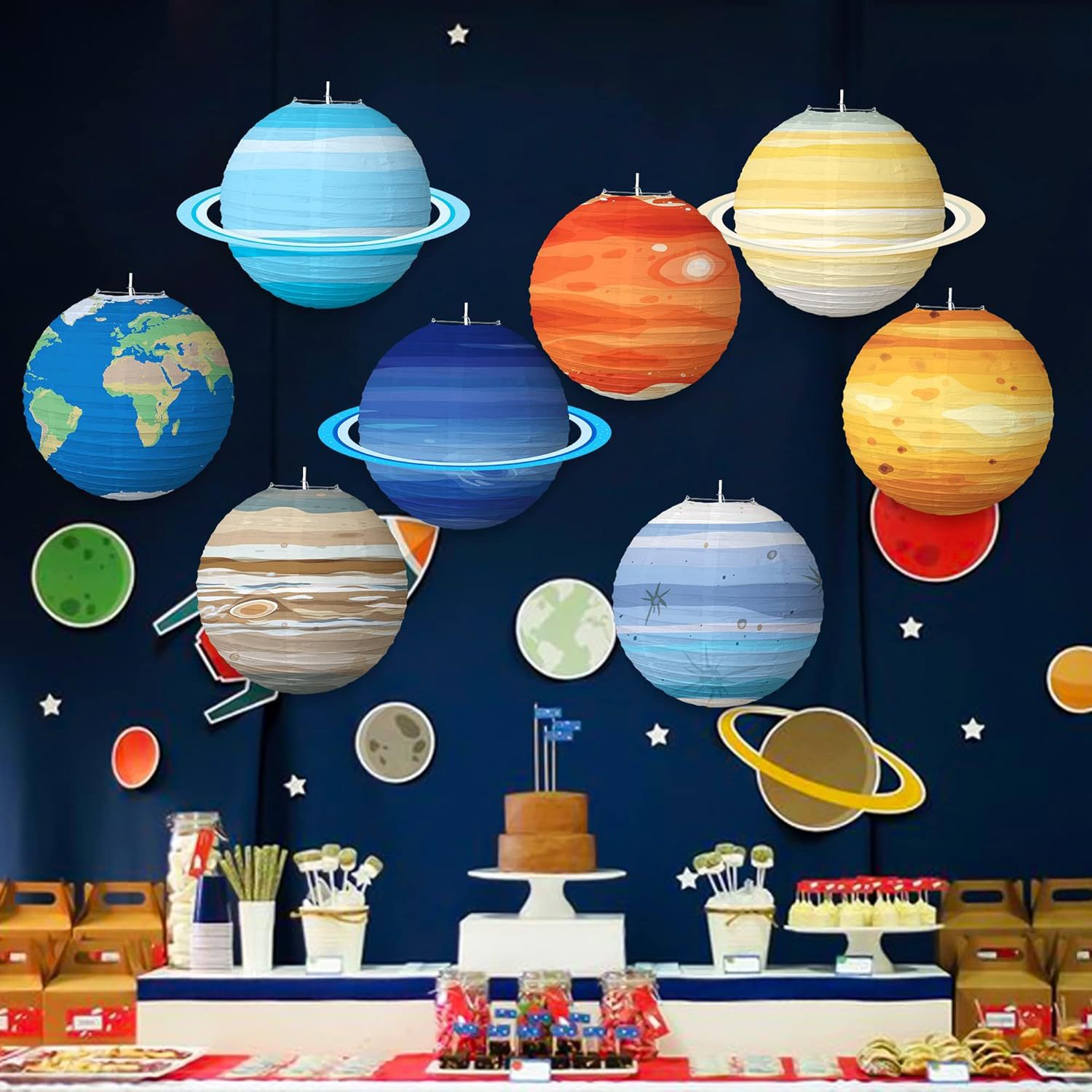 Solar System Creative Planet P - Lantern Paper Solar 评论和价格