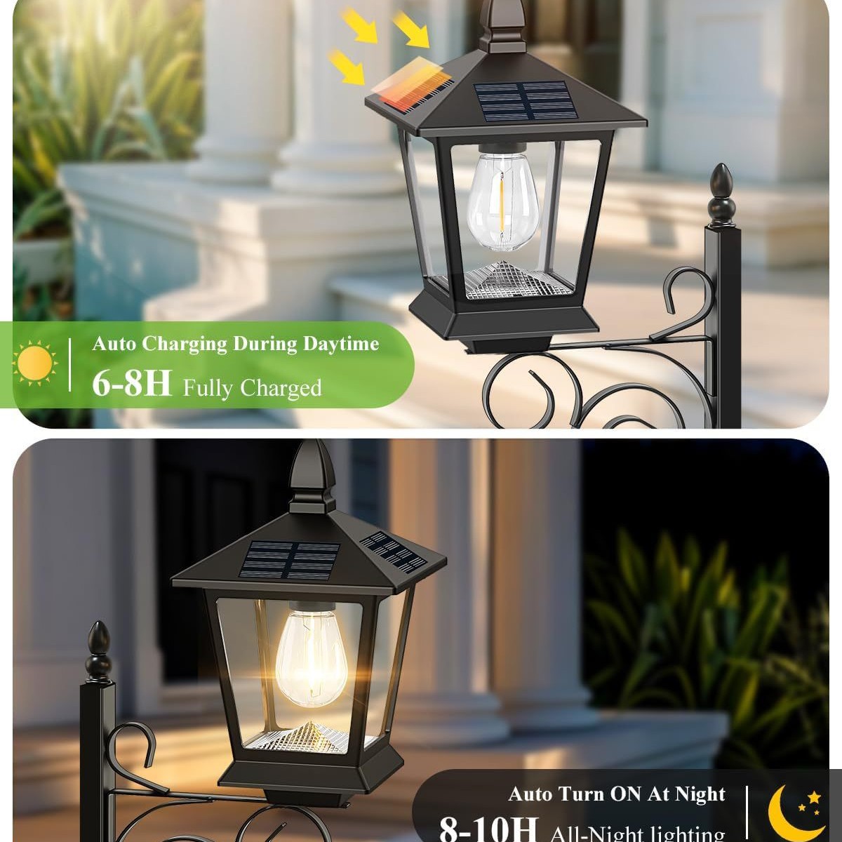 2 in 1 Solar Planter Lamp Wate - Garden Lighting Decor 评论和价格