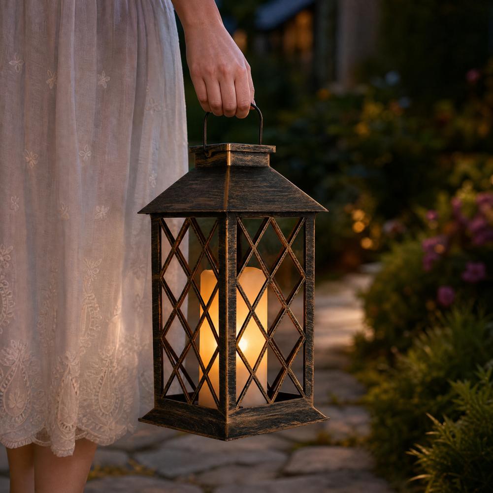 Retro Solar Lantern, Outdoor S - Garden Lighting Decor 评论和价格