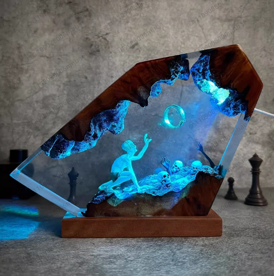 Resin Lamp Unique Room Decorat - Lighting World Decor 评论和价格