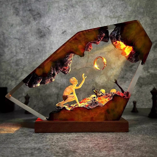 Resin Lamp Unique Room Decorat - Lighting World Decor 评论和价格