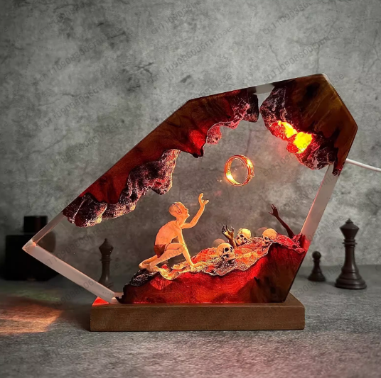 Resin Lamp Unique Room Decorat - Lighting World Decor 评论和价格