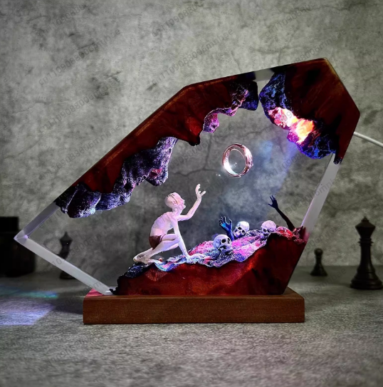 Resin Lamp Unique Room Decorat - Lighting World Decor 评论和价格