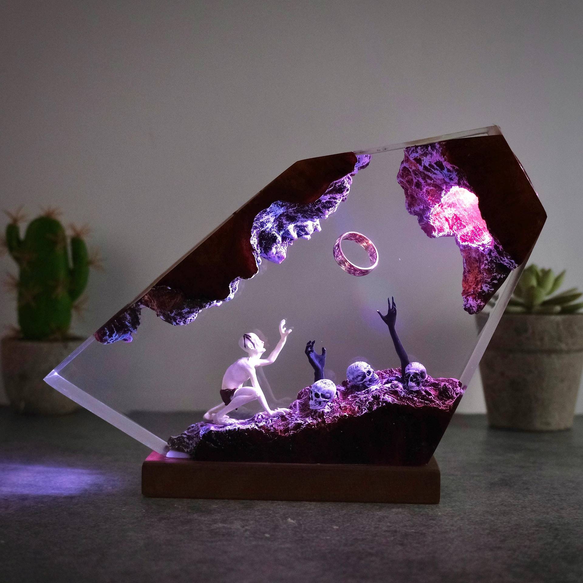 Gollum Power Ring Resin Light  - Lighting World Decor 评论和价格