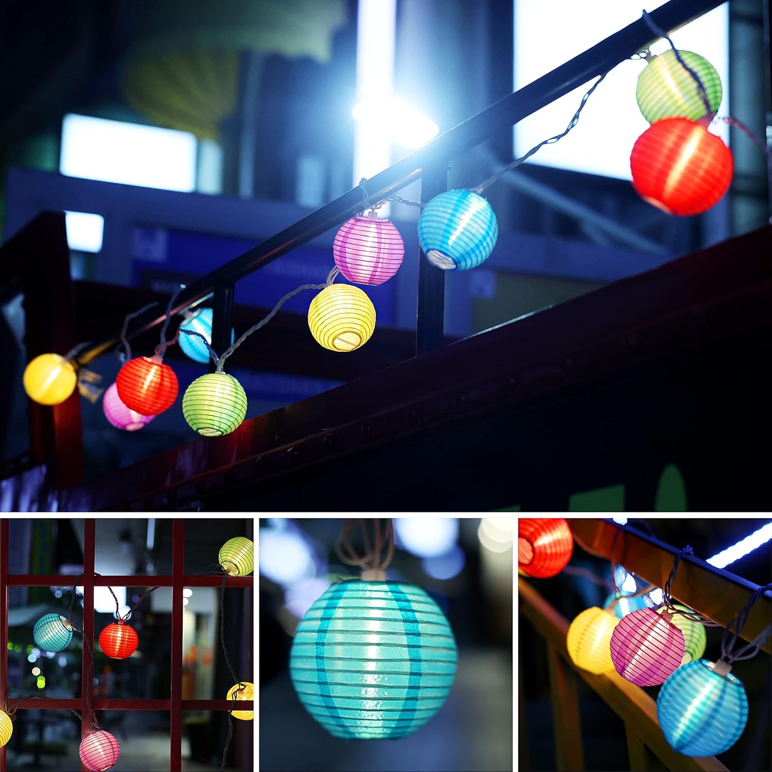 Solar Lantern String Lights Ou - Lantern Paper Solar 评论和价格