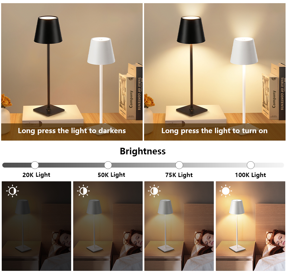 LED Rechargeable Desk Light Wi - Lighting Decoration In Bedroom 评论和价格